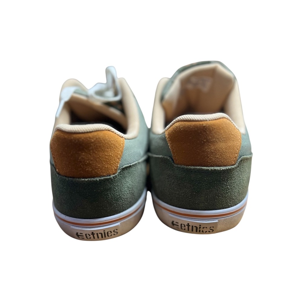 Etnies Fader Skate Shoes Mens Green Canvas Suede Low Top Sneakers - 13 - Picture 7 of 7